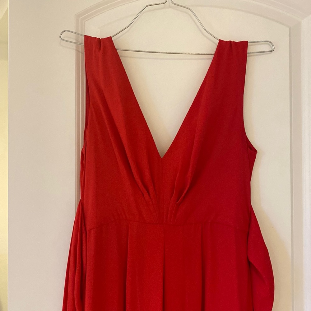 BCBG Max Azria Red Gown in Petite Size